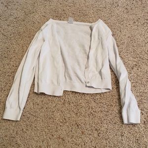girls white cardigan